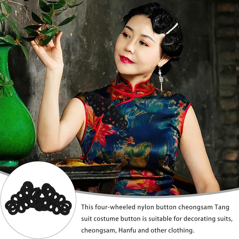 GALPADA 2 Pairs Antique Bronze Buckles for Cheongsam Hanfu DIY Clothing Sewing Accessories - Image 2